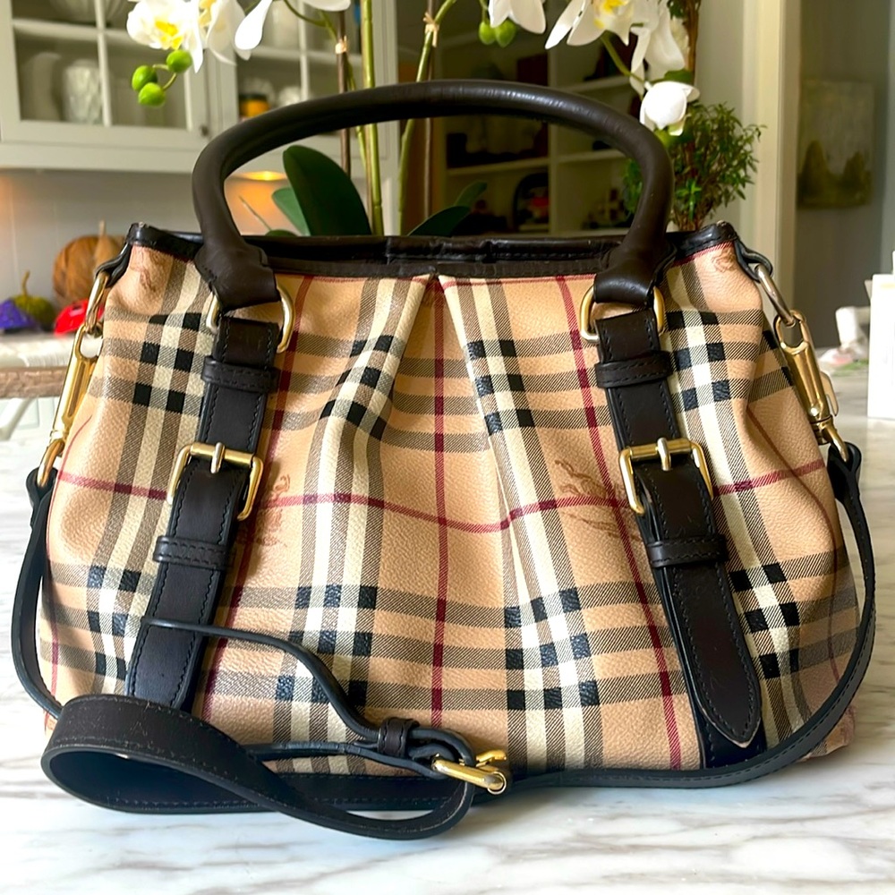 Burberry haymarket crossbody bag